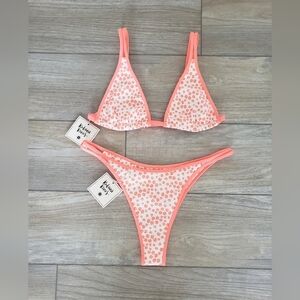 Kulani Kinis Coral and White Bikini